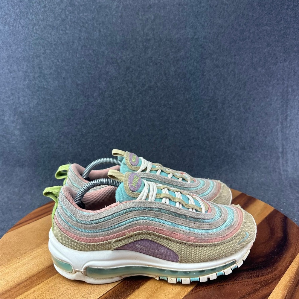 Nike Air Max 97 Kids Sun Club Copa Wheat Grass Sz 5.5Y Womens 7 DQ4126-400